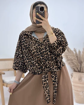 شومیز گره‌ای پلنگی