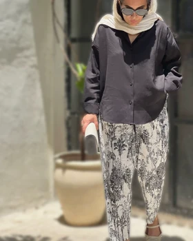 شلوار طرح‌دار چرخکاری