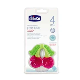 دندانگیر طرح آلبالو چیکو chicco مدل Fresh Relax مناسب برای 4 ماه به بالا