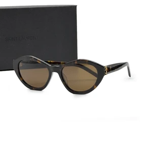 عینک آفتابی زنانه سن لورن مدل EA-m60 Saint Laurent اورجینال (پلنگی)