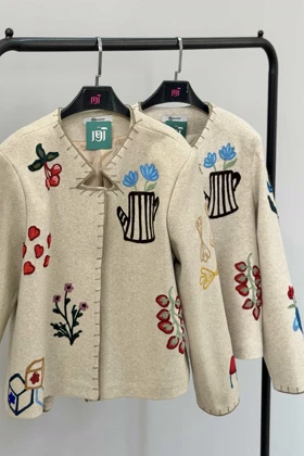 کت فوتر گلدوزی