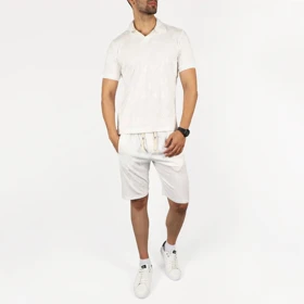 ست پولوشرت و شلوارک مردانه تن کوک مدل 143