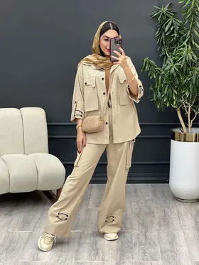 ست مانتو و شلوار فریال