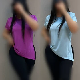 تیشرت یک طرف چاک‌دار سایز بزرگ 40 تا 52