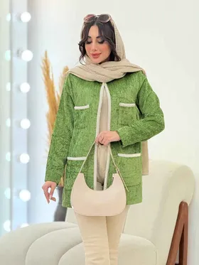 پالتو مخمل نوار دوزی