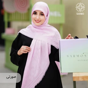 روسری نخ ابریشم گلنار (صورتی)