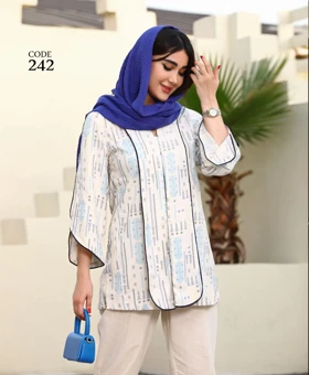 مانتو کتی لینن درجه یک