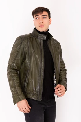 کت و کاپشن مردانه new-venture-gian-ferre-solid-leather