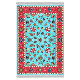 فرشینه از جنس پارچه هازان مخمل ترک طرح سنتی و مدرن برند دفه کد DAMG712