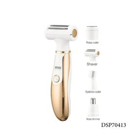 ست اصلاح موی بدن و صورت بانوان 4کاره شارژی و قابل شستشو DSP مدل 70413
