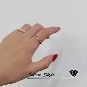 انگشتر تورنگینی ژوپینگ آبکاری طلا