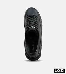 کفش کتانی مردانه مشکی BERSHKA