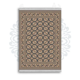 فرشینه از جنس پارچه هازان مخمل ترک طرح سنتی و مدرن برند دفه کد DAMG260