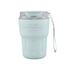 تراول ماگ دو حالته مدل Coffee First ظرفیت 0.28 لیتر (آبی روشن)