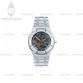 ساعت مچی اودمار پیگه اسکلتون بند سیلور Audemars Piguet