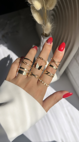انگشترپکی پروانه و کارتیر ring pack