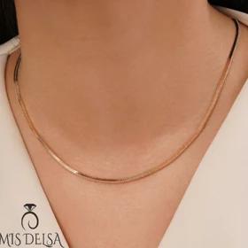 زنجیر ژوپینگ 45 سانت طلایی