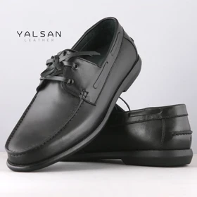 کفش کالج مردانه چرم یلسان مدل فیچر کد 551-GN