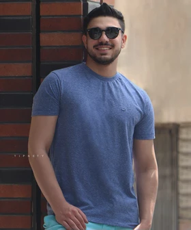 تیشرت ساده پنبه‌ای مردانه 0476