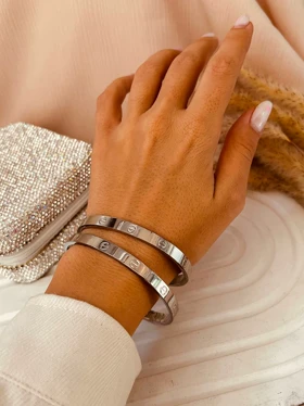 دستبند کارتیه عمری پهن