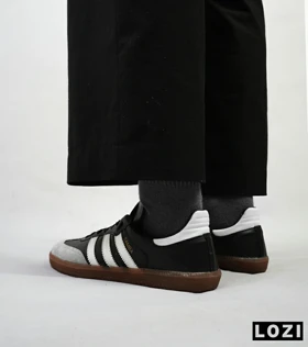 کفش کتانی مردانه و زنانه مشکی طوسی قهوه ای ADIDAS Samba