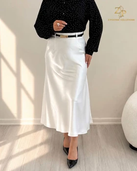 دامن ساتن زنانه روژا