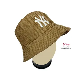 کلاه باکت ضخیم طرح کبریتی مخمل NY