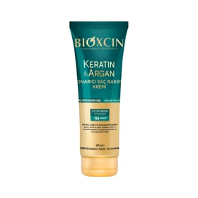 کرم ترمیمکننده مو بیوکسین حاوی کراتین و آرگان Bioxcin Keratin & Argan Repairing Hair Care Cream
