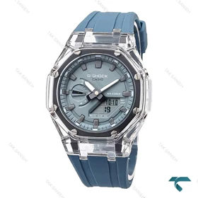 ساعت جی شاک GA2100 مردانه شیشه ای طوسی Casio-5877-G