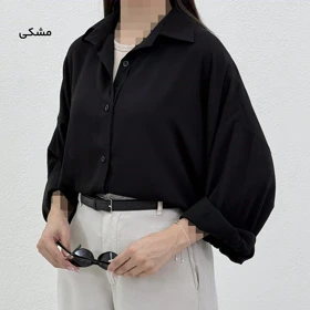 شومیز زنانه لینن اسلپ یقه مردانه | آی بولک