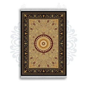 *جدید* فرشینه از جنس پارچه شانل مخمل ترک طرح فانتزی برند دفه کد 190