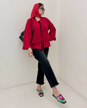مانتو چین‌دار عروسکی پفکی