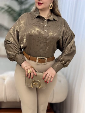 شومیز ساتن برکه 2962