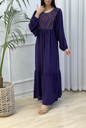 پیراهن ساحلی سوزن دوزی 3