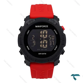 ساعت مردانه نیوی فورس NF7104 مشکی قرمز NaviForce-6968-G