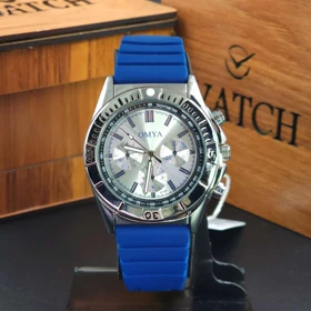 ساعت مچی مردانه اومیا OMYA 4338G سبک 3 موتوره با عقربه های شبنما کد 1