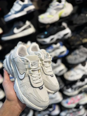 کتانی V2Kزنانه سفید طوسی