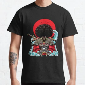 تیشرت لانگ انیمه AFRO SAMURAI افرو سامورایی Afro Samurai - Retro Vintage logo کد 185862
