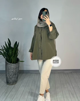 مانتو کتی کتان پاییزه(ایراد دار)