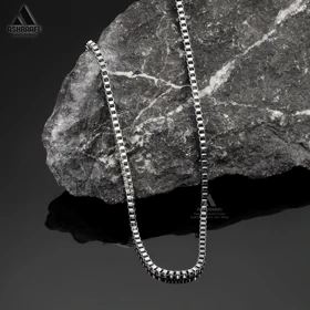 گردنبند زنجیری نقره ای Necklace Chain S6