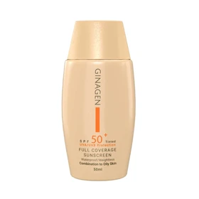 ضد آفتاب رنگی پوست چرب ژیناژن شماره 02