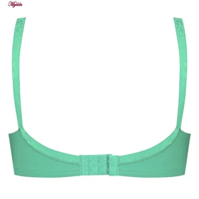 سوتین زنانه پانیذ مدل بدون فنر سبزآبی روشن کد 66321