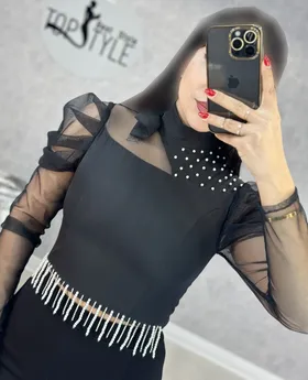 نیم‌تنه تور مرواریدی : 8737