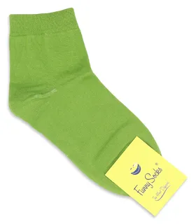 جوراب نیم ساق فانی ساکس ساده طیف سبز کد 800