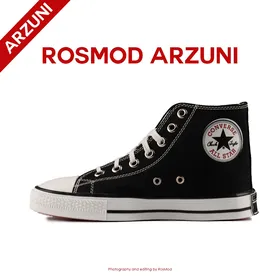 کتانی کانورس آل استار ساق‌دار مشکی سفید - Converse All Star High Black/White