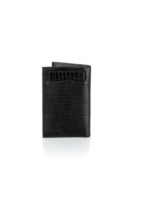 کیف پول چرم کروکو مدل مونترال لیزارد