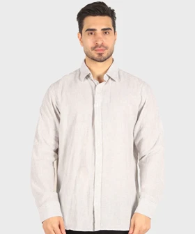 پیراهن مردانه لینن راه راه برند تیپ 5509