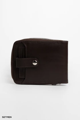 کیف پول چرم ساده ست من