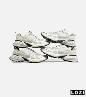 کفش کتانی مردانه و زنانه کرم طوسی Nike cushlon