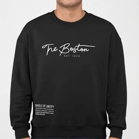 خرید آنلاین دورس مردانه طرح دار مشکی پارچه سه نخ تو کرکی استایل مینیمال و روزمره 2025